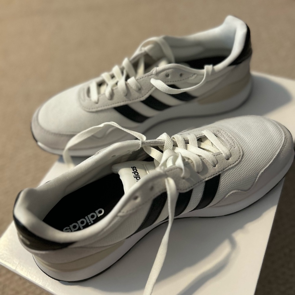 adidas White and Black Athletic Shoes